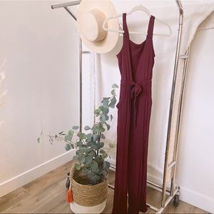 Wine-colored/maroon jumpsuit 💃🏻👠🌹❤️